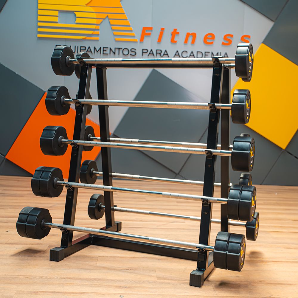 Jogo de Barra Montada 10-40KG com Suporte