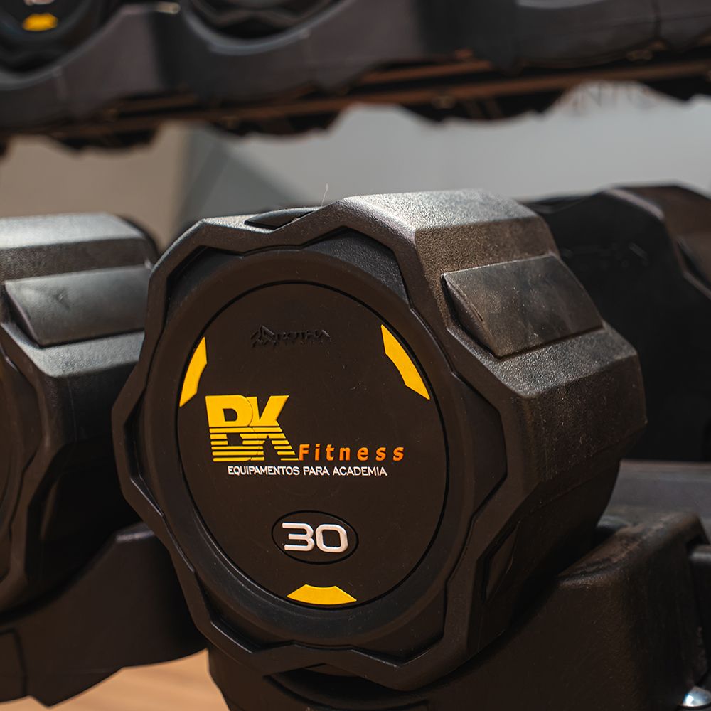 Jogo de Dumbbell 12-30KG com Suporte thumb 3